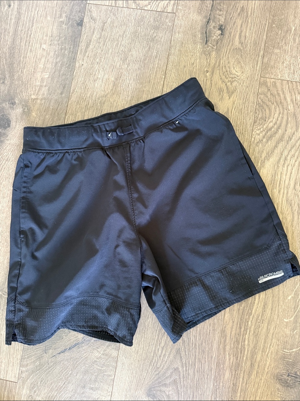 Boys Abercrombie Black Athletic Shorts size 11/12